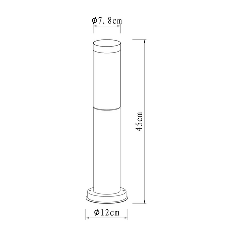 Tuinlamp Lech 3 RVS