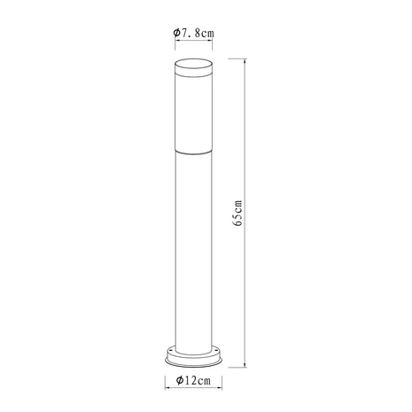 Terraslamp Lech 2 RVS