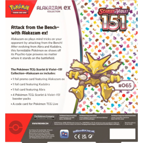 Pokemon 151 Alakazam ex Box