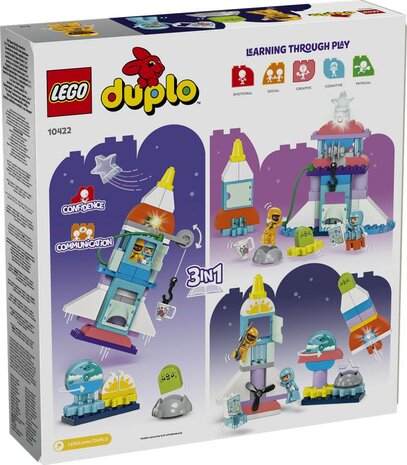 LEGO DUPLO Stad 3-in-1 ruimteavontuur