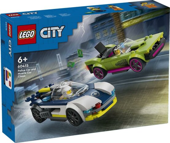 LEGO City Politie Politiewagen en snelle autoachtervolging