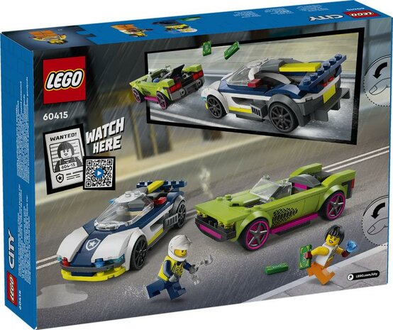 LEGO City Politie Politiewagen en snelle autoachtervolging