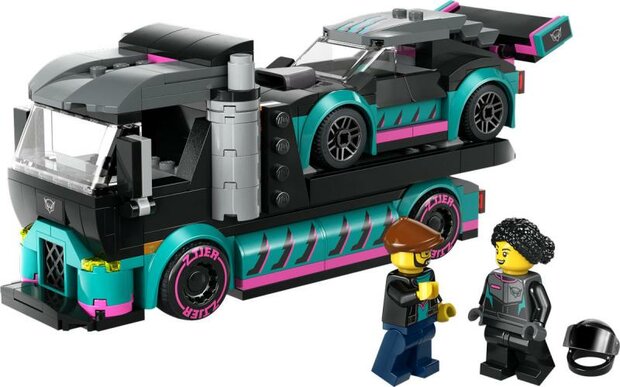 LEGO City voertuigen Raceauto en transporttruck