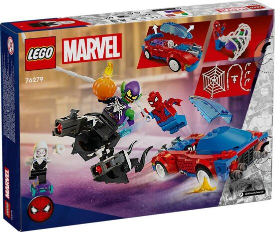 LEGO Super Heroes Spider-Man racewagen en Venom Green Goblin