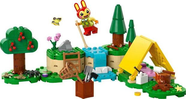 Lego Animal Crossing Kamperen met Bunnie