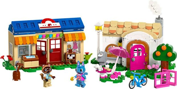 Lego Animal Crossing Nooks hoek en Rosies huis