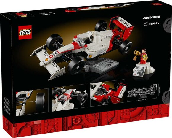 Lego Icons McLaren MP4/4 en Ayrton Senna