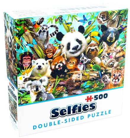 Double-Sided Selfie Puzzles - Jungle (500)