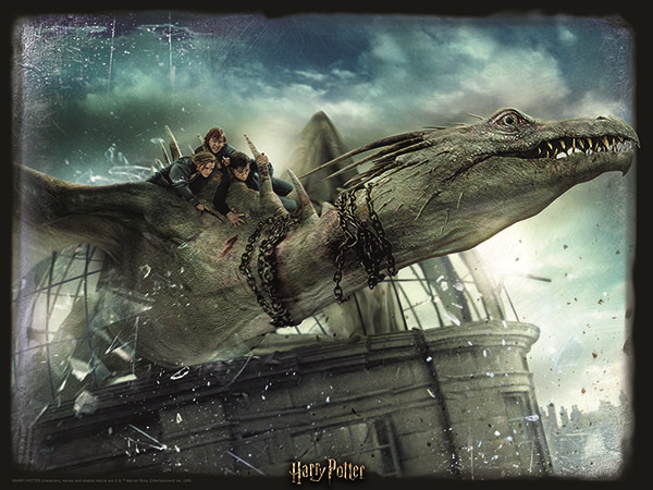 3D Image Puzzel - Gringotts Dragon (500)