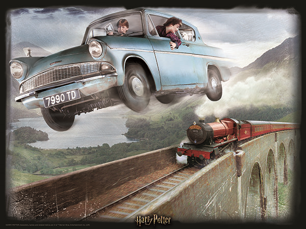 3D Image Puzzel - Harry Potter Ford Anglia (500)