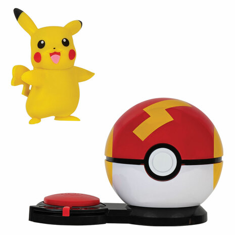 Pokémon Surprise Attack Game Speelset - Pikachu Fast Ball Vs Treecko Heal Ball