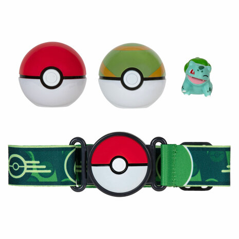 Pokémon Clip 'N' Go Poke Ball met Riem Speelset, 4dlg