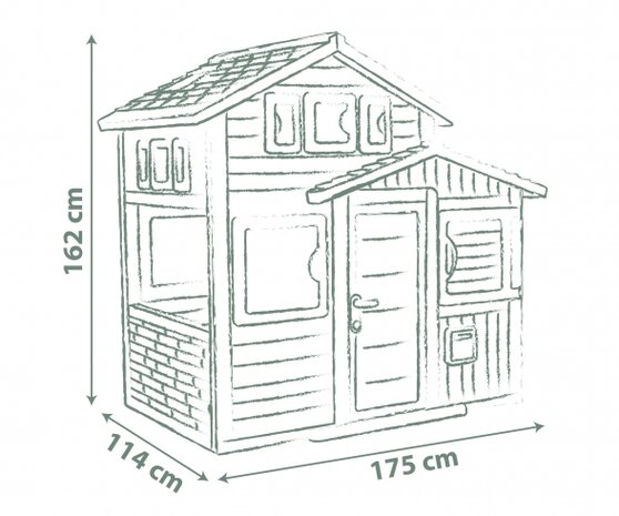 Smoby Green Friends House speelhuis