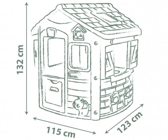 Smoby Green Jura Lodge Playhouse