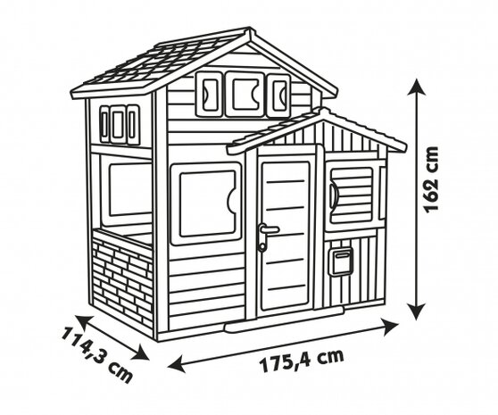 Smoby Speelhuis Evo Friends House