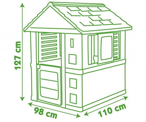 Smoby Nature Speelhuis 98X110X127