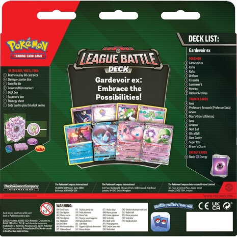 Pokemon - Scarlet & Violet Gardevoir EX League Battle Deck