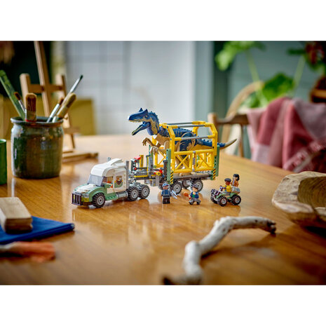 LEGO Jurassic World Dinosaurusmissies: Allosaurus transporttruck