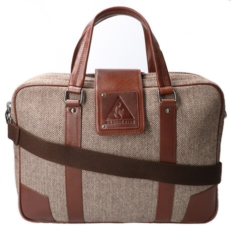 Tweed Laptoptas Bruin/Bruin