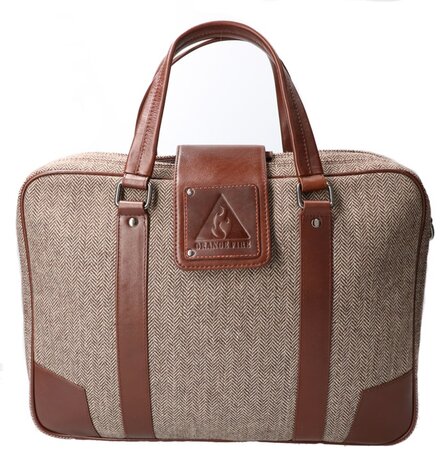 Tweed Laptoptas Bruin/Bruin