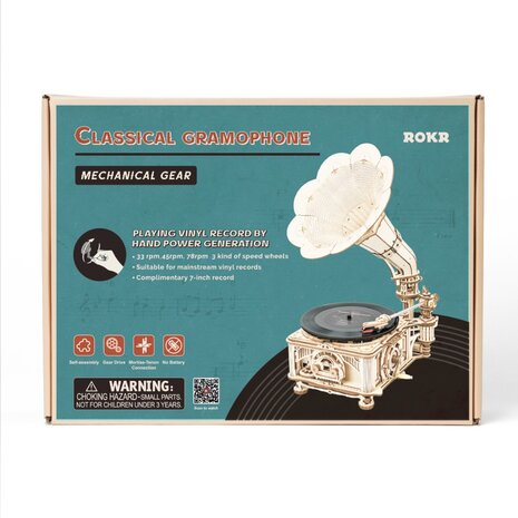 Robotime Classical Gramophone Electric Model