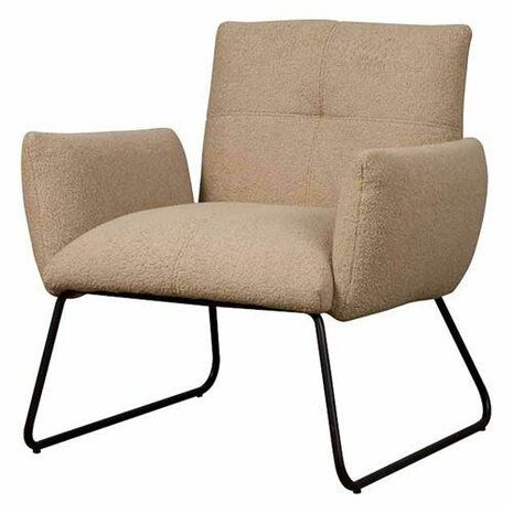 Dante Fauteuil - fabric Teddy MJ83 Light brown