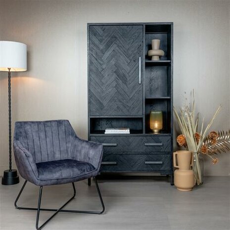 Monte Fauteuil - fabric Adore 29 anthracite