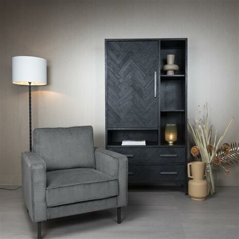 Norwich Fauteuil - fabric Lara 026 Dusty Grey