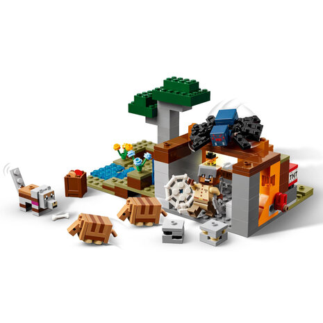 LEGO Minecraft De gordeldieren bij de mijn