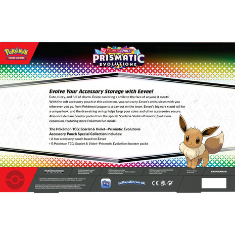 Pokemon TCG Sv08.5 Prismatic Evolutions Accs Pouch